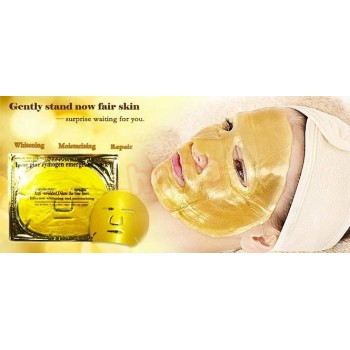 24k Gold Active Face Mask-10Pieces-To Brightening Face,Spa Anti Aging Treatment